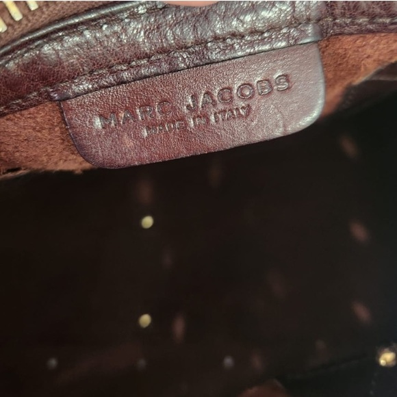 Like New!Marc Jacob's ( Made in Italy), Laser Cut Brigittte Brown Satchel bag - Picture 12 of 14
